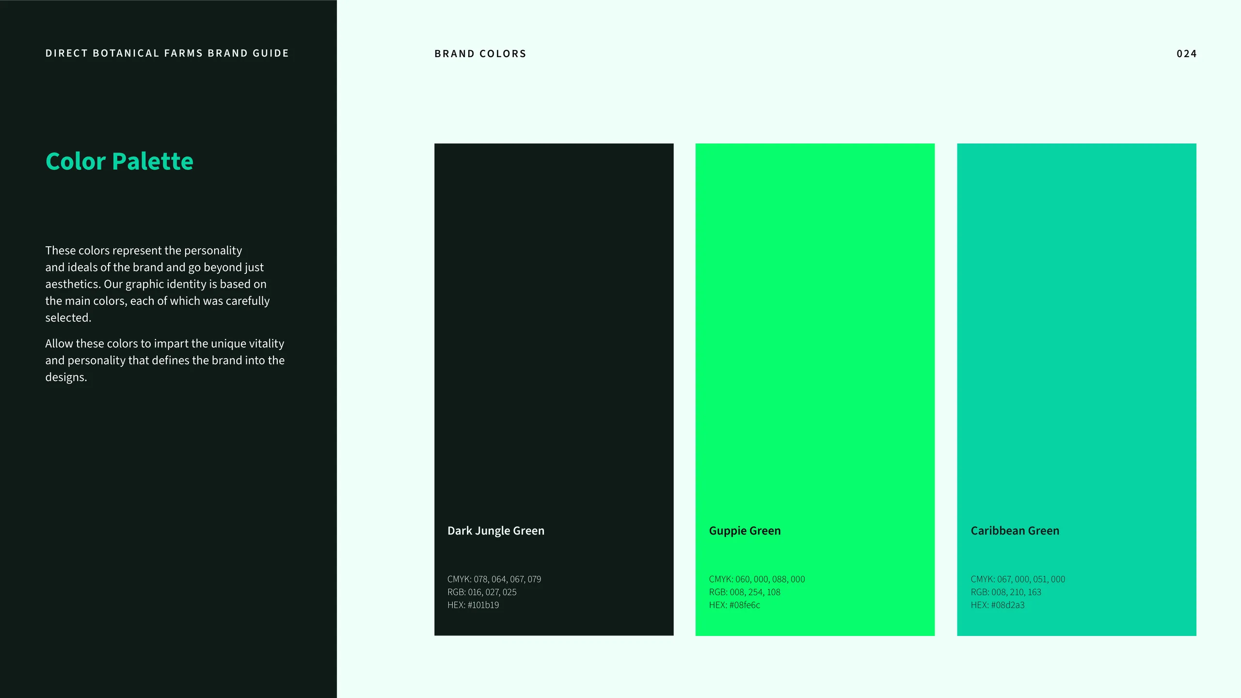 Direct Botanical Farms brand identity 2